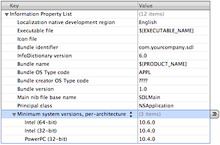 Minimum system versions per-architecture
