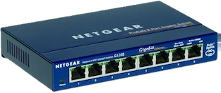 Netgear GS108 8-port gigabit switch