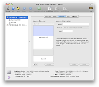 Disk Utility resize partition