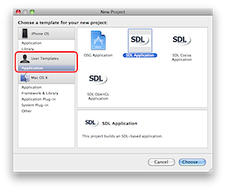 Xcode Snow Leopard Templates