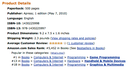 Amazon Sales Ranking (May 12, 2010)